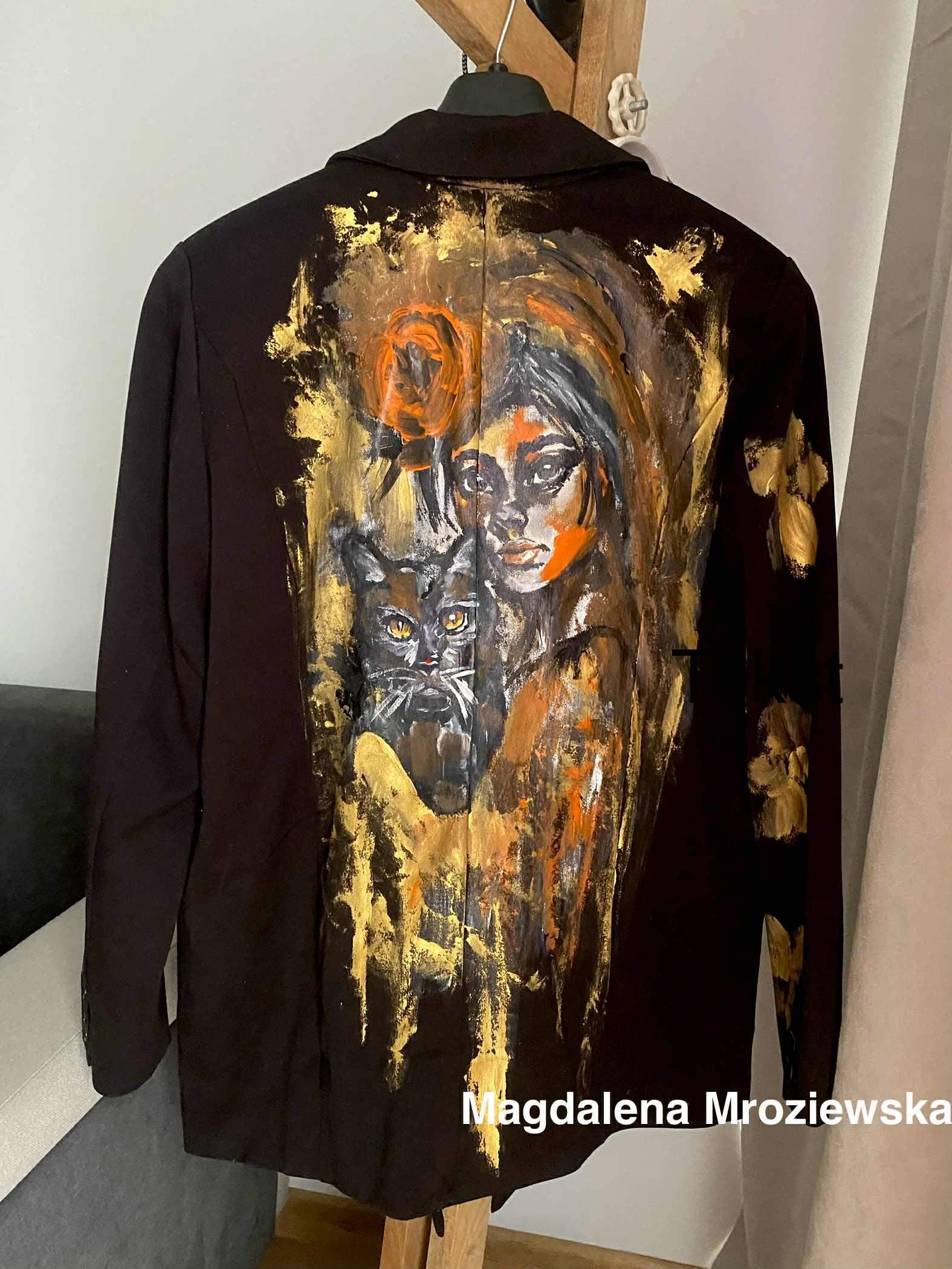 Marynarka Girl with cat