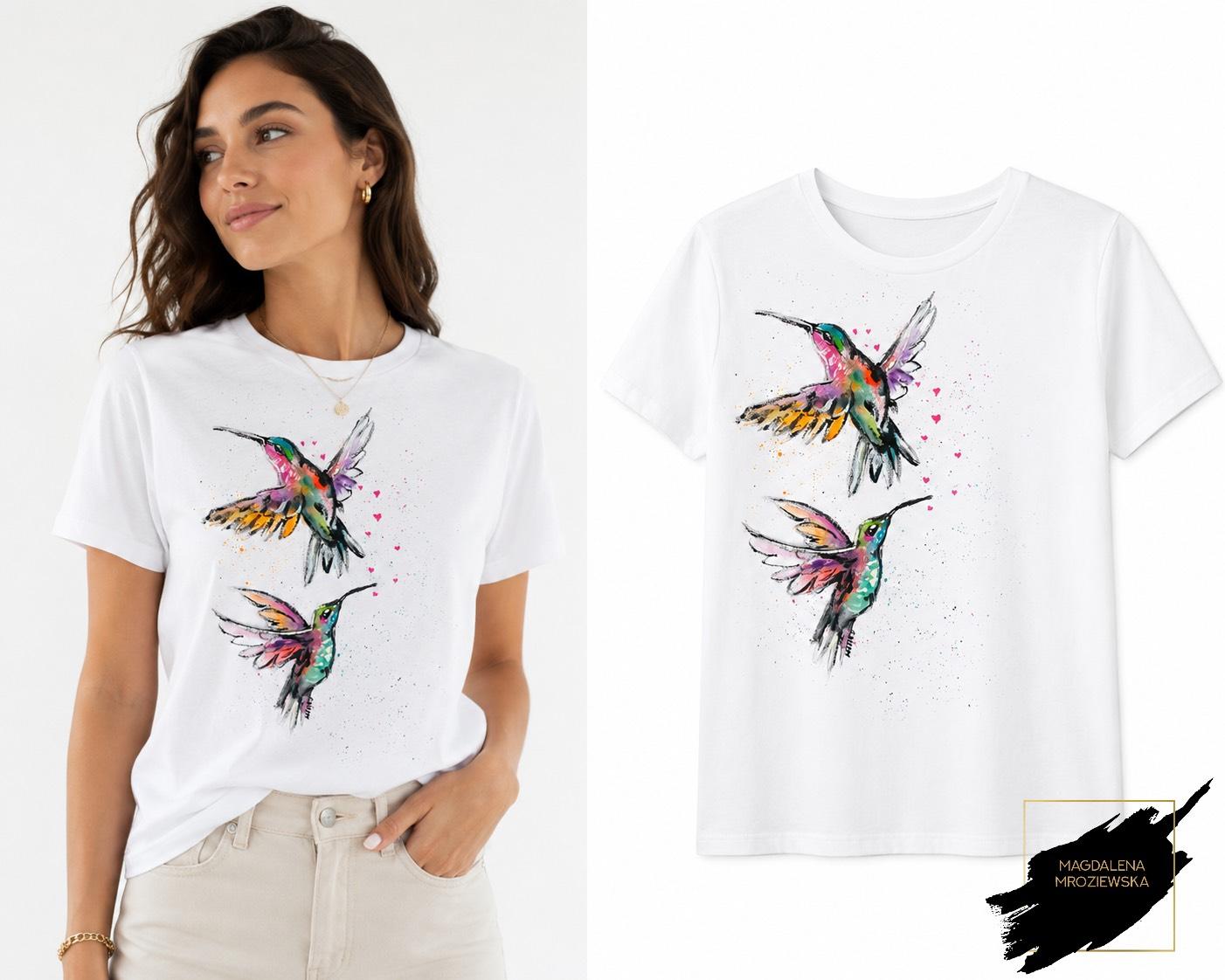 Bluzka "Taniec kolibrów" M/L