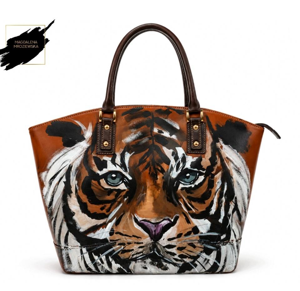 Skórzana torebka NATURAL TIGER