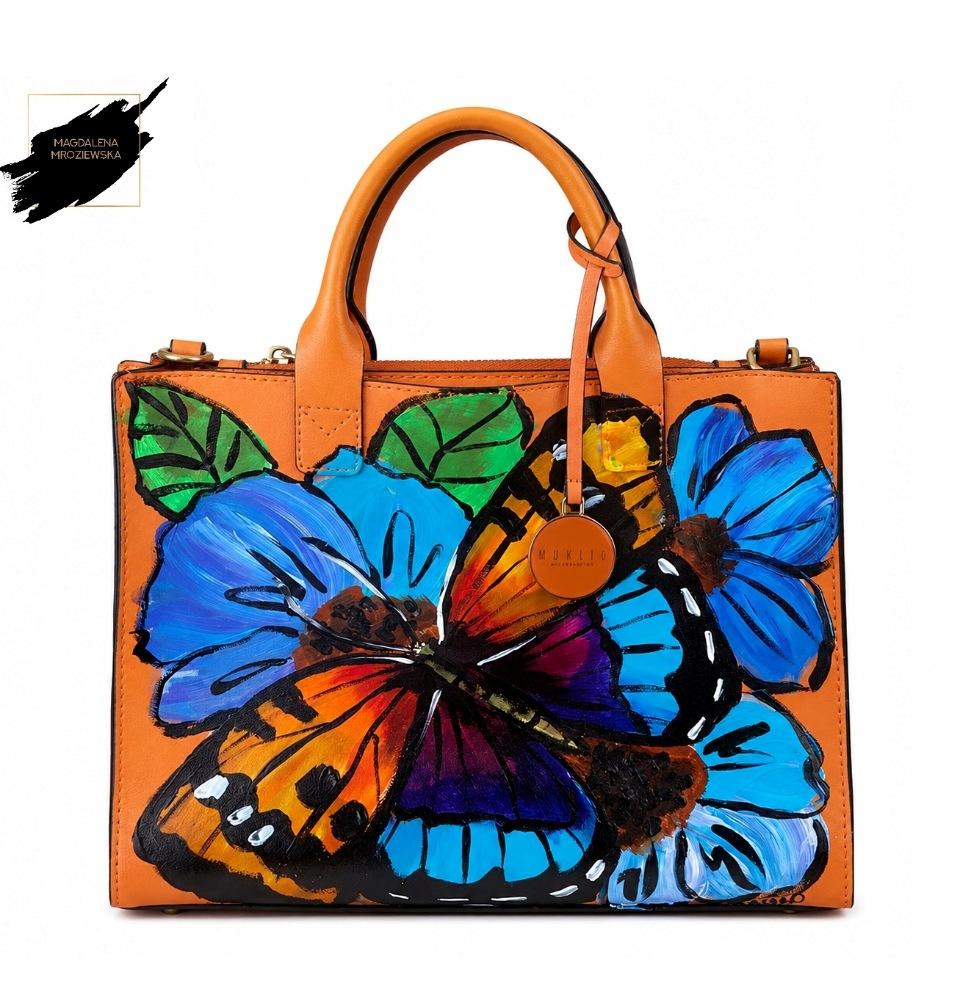 Duża totebag torebka MOTYL