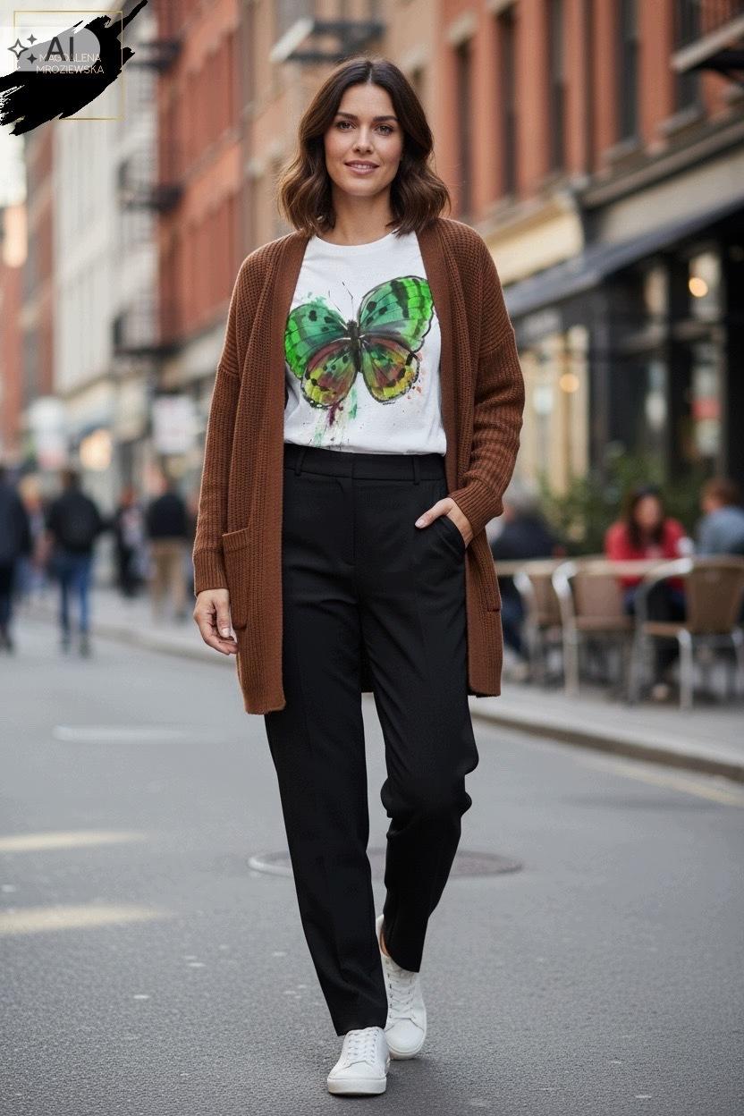 Koszulka oversize CITRON BUTTERFLY
